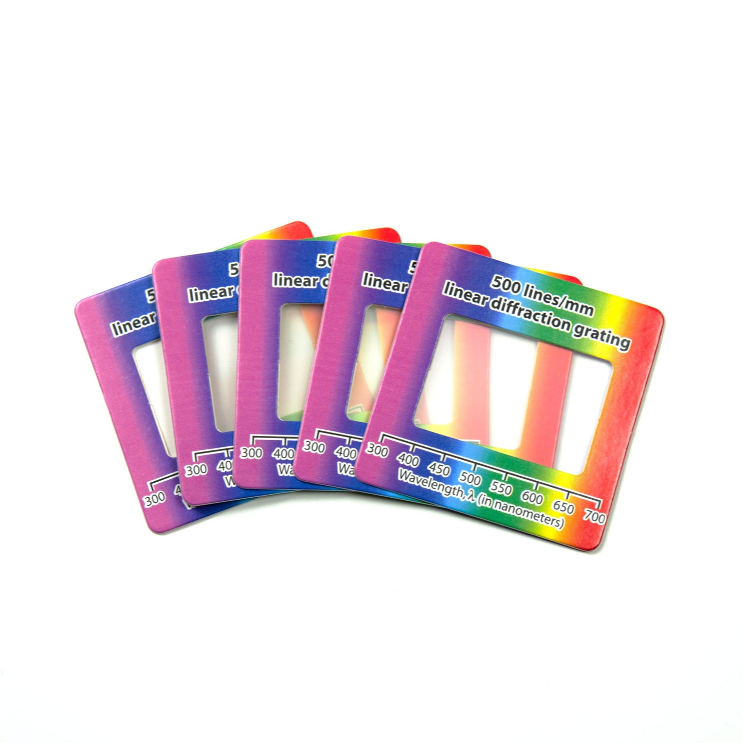 5 pack stem education 500 lines/mm diffraction grating