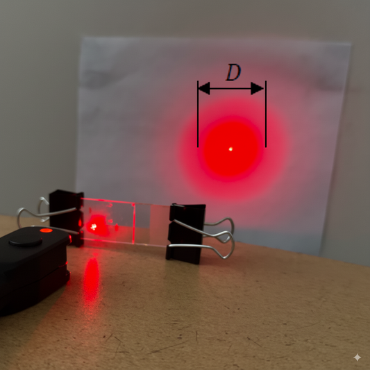 Measuring the diameter of a red blood cell