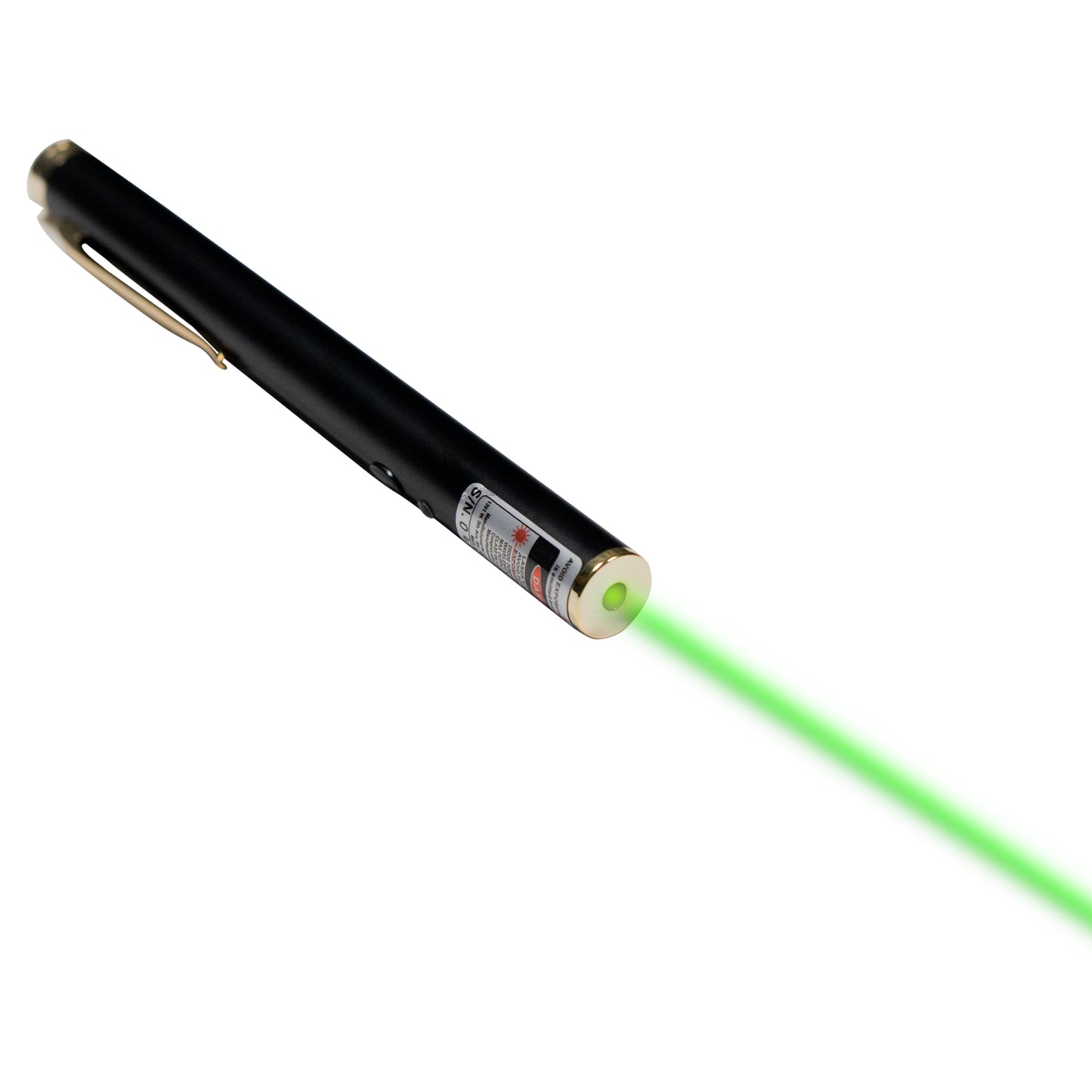 class 3R 5 mW classroom safe green 532 nm laser pointer pen with clip