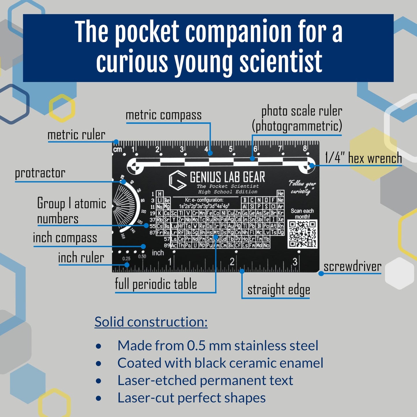 The Pocket Scientist High School Ed. - STEM Ruler
