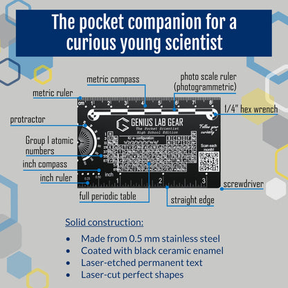 The Pocket Scientist High School Ed. - STEM Ruler
