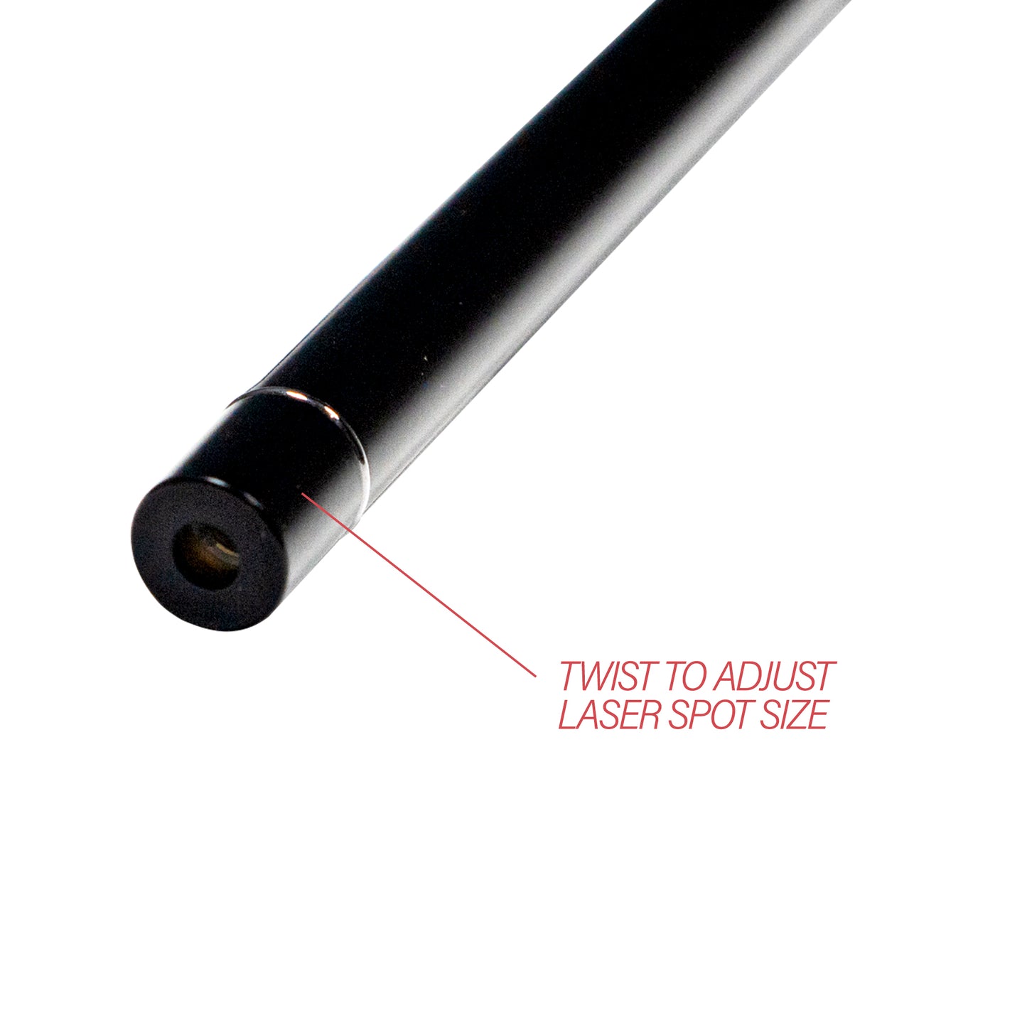 twist adjustable laser spot size acupuncture pen