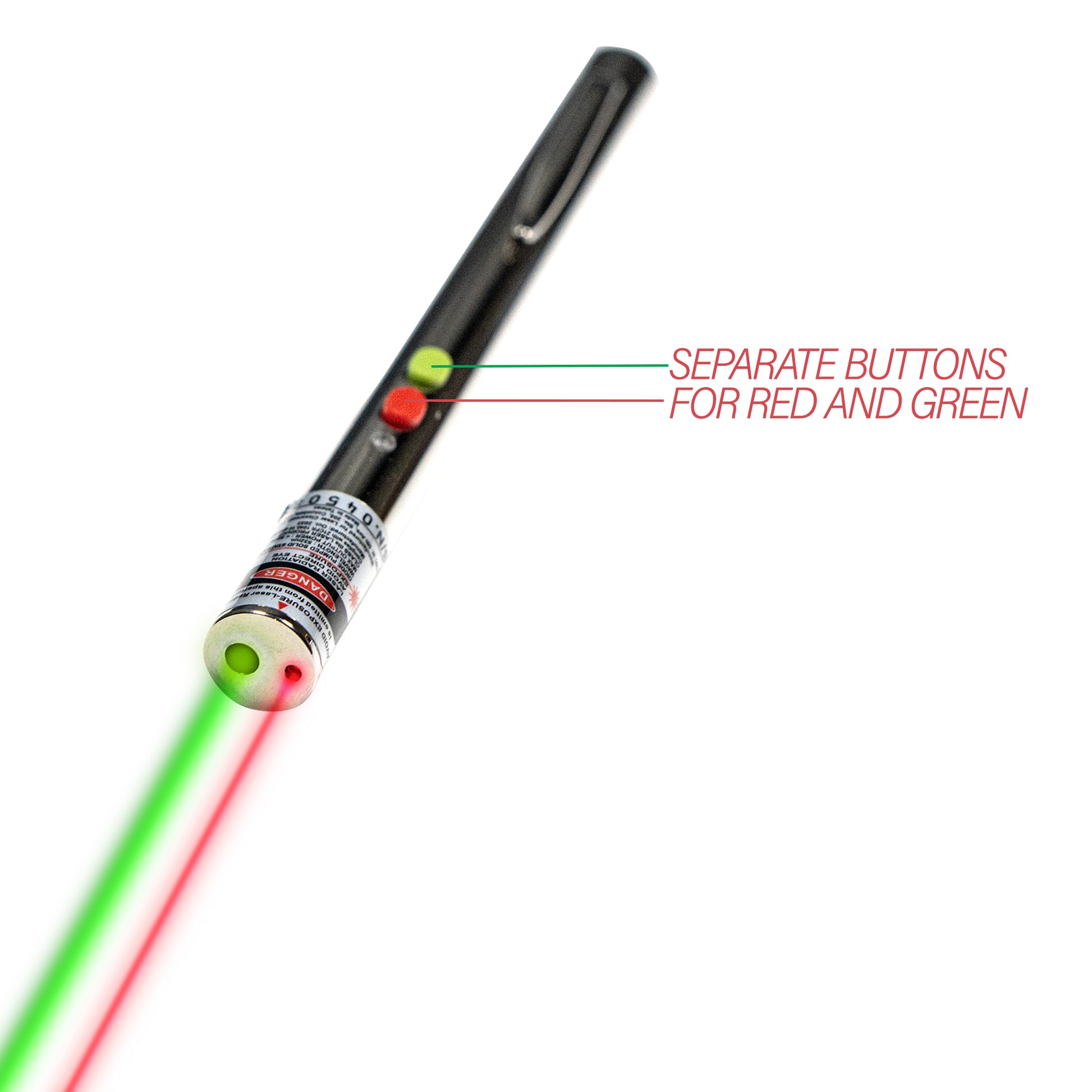 Dual Green and Red Laser Pointer (Switchable) <5 mW