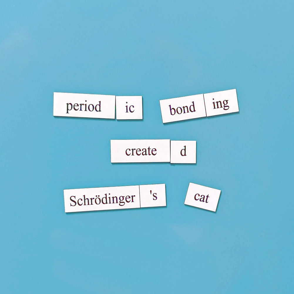 Physics Word Magnets