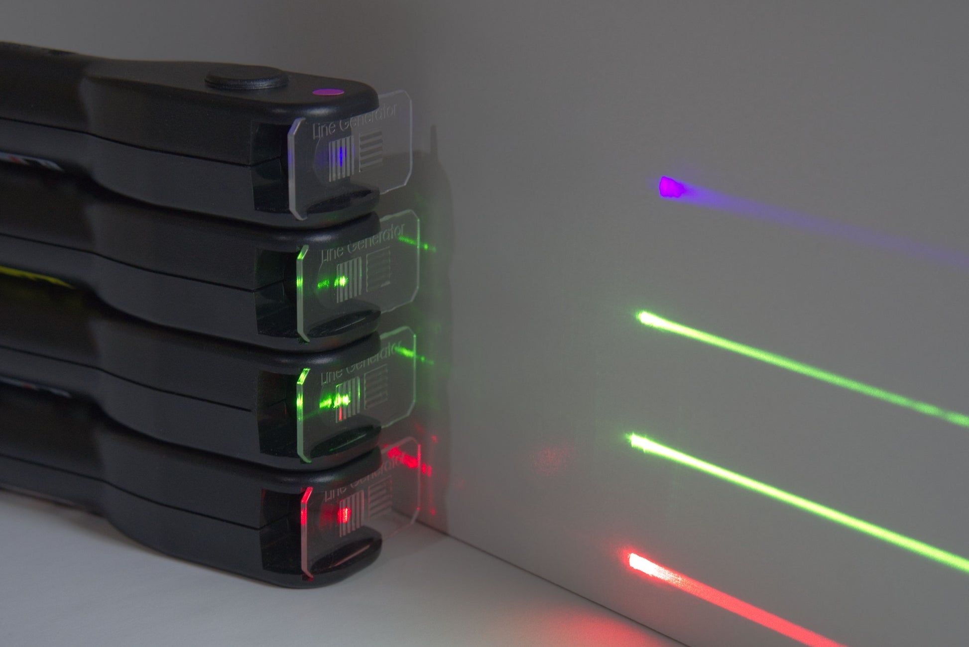 Four types of Laser Blox available from laser classroom: violet, green, and red. Green available in Class 3R and Class 2 laser for safe classroom use. 