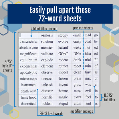 Physics Word Magnets