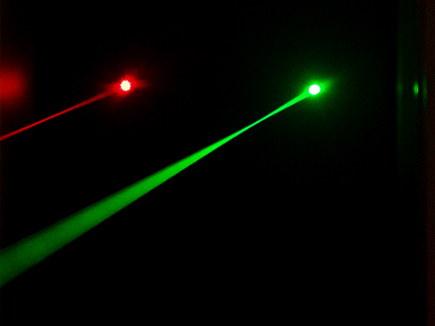 green laser show